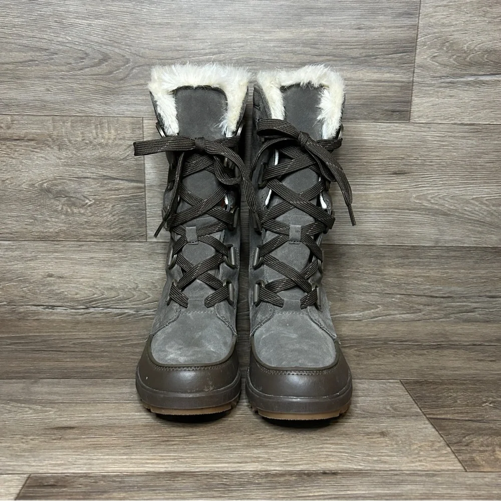 Sorel Waterproof Knee-High Boots Rugged Sole Women's 8 - Picture 2 of 7